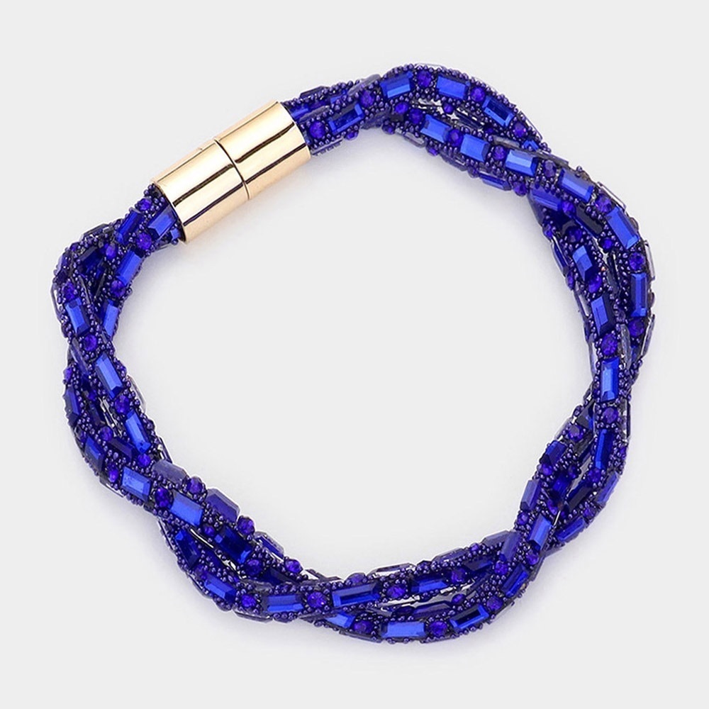 Bling braided bracelet
